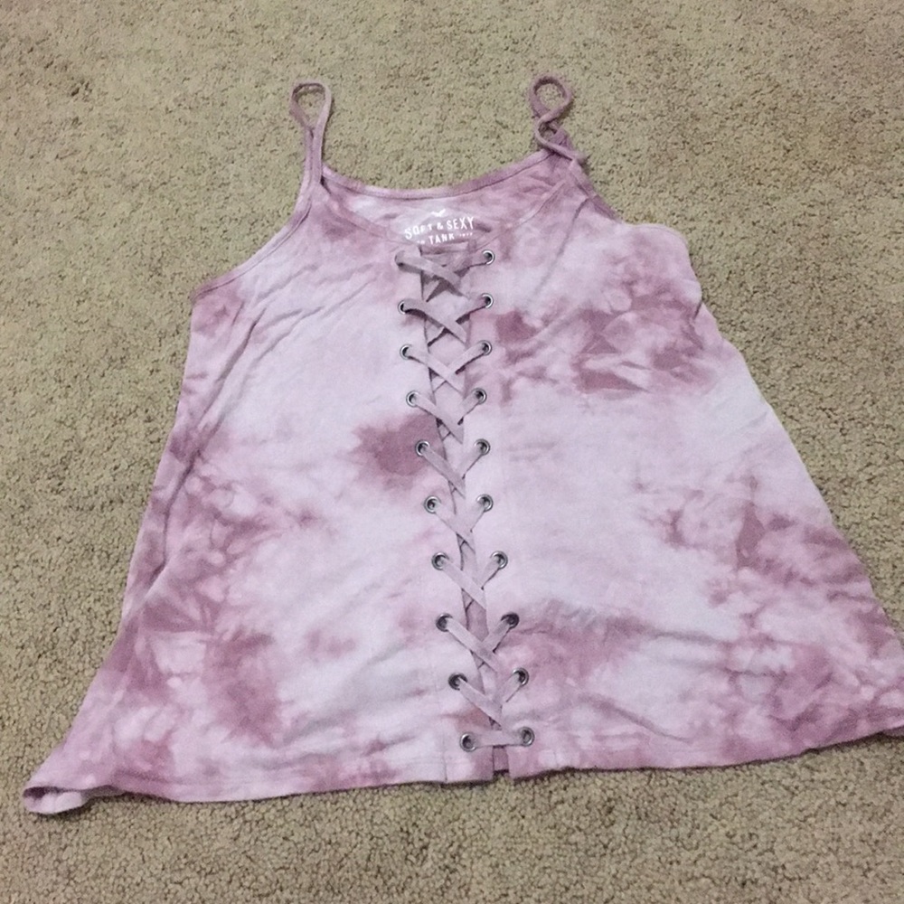 Soft and sexy lace up tank